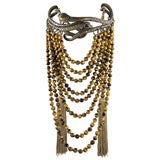 VALENTINO HAUTE COUTURE CAST BRONZE NECKLACE