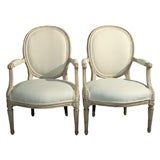 Pair of Early 19th Century French Arm Chairs
