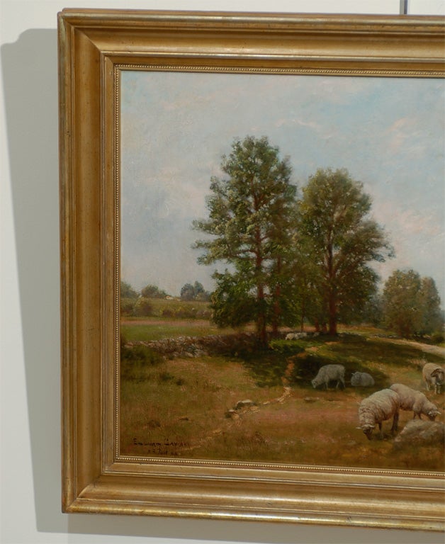 Paint Sheep in Landscape