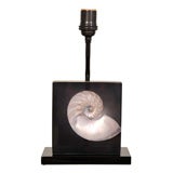 A Resin and Shell Table Lamp.