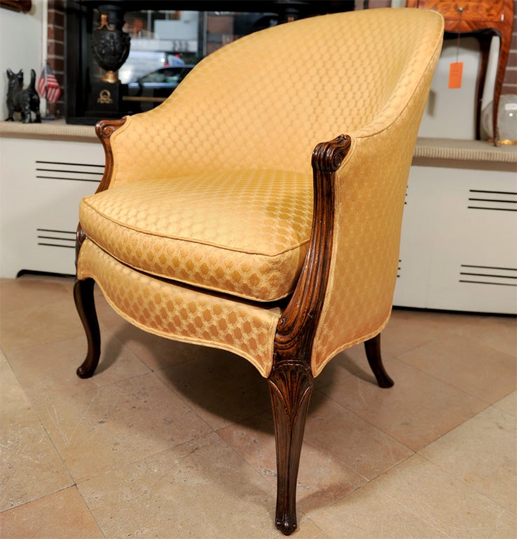 George III Carved Tub Back Arm Chair
