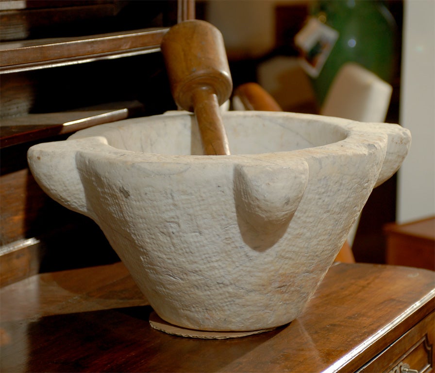 18th Century French Mortar and Pestle at 1stDibs