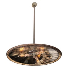 1860
s Repurposed Connecticut Valley Silo Lid Chandelier