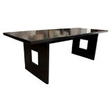 Andre Sornay ebonized dining table