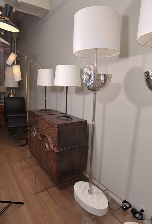 Pair of "Nautile" floor lamps by Pascal Boyer