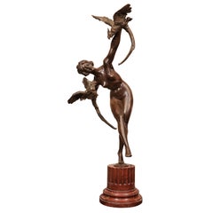 Art Deco Bronze Figure by Claire Jeanne Roberte Colinet
