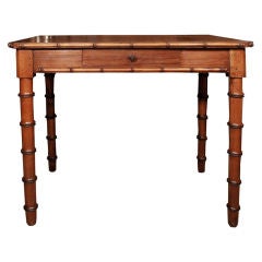 19th Century French Faux Bamboo Desk