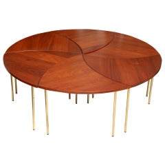 A Peter Hvidt Metamorphic Circular Low Table