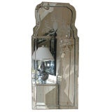 Etched and Beveled Venetian Mirror