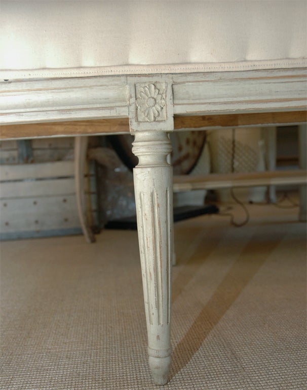 Contemporary Gustavian Style End of Bed Bench