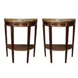 Pair of Demilunes Stamped Jansen