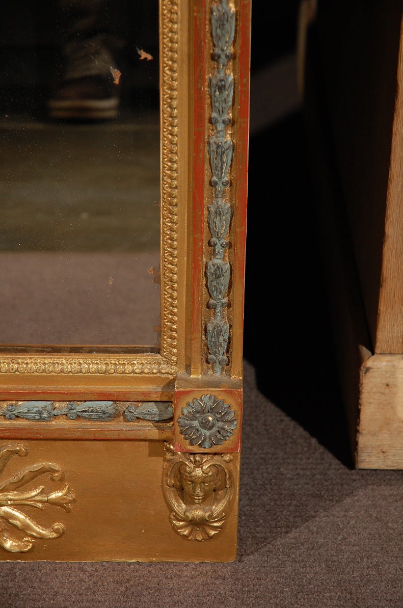 Swedish Carved Gilt Lion Mirror, circa 1800 2