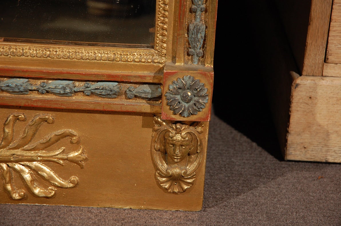 Swedish Carved Gilt Lion Mirror, circa 1800 3
