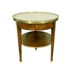 A LOUIS XVI STYLE BOUILLOTTE TABLE. FRENCH, 19th CENTURY