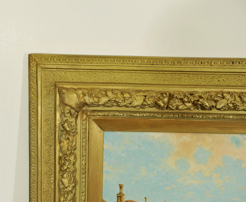 GONDOLAS  IN THE GRAND CANAL, WILLIAM MEADOWS, 1825-1901