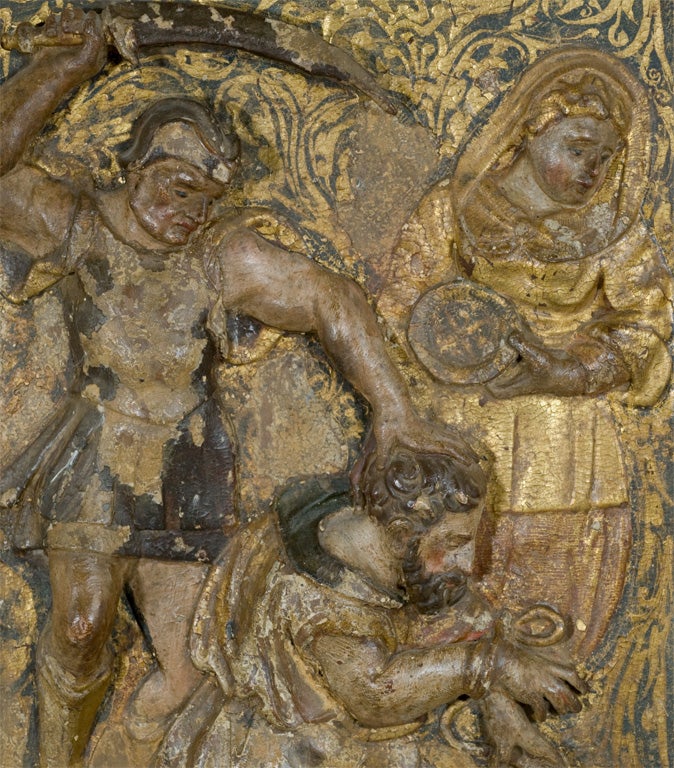 Set of 3 Relief Carved Panels