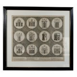 Italian engraving of Roman Arches.