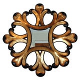 1960’s Italian black and gilt mirror