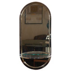 1970's Chrome And Brass Console Mirror 3