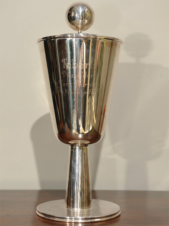 Fritz August Breuhaus de Groot Silverplate Urn For Sale 1