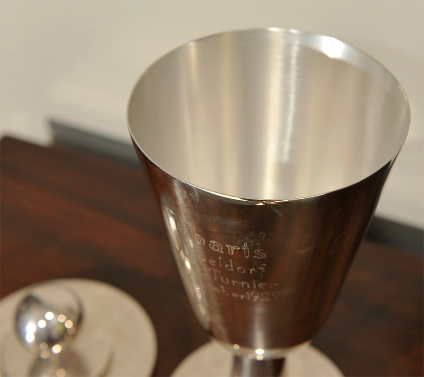 Fritz August Breuhaus de Groot Silverplate Urn For Sale 3
