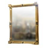 American 19th Century Federal Period Water Gilt Gold Mirror