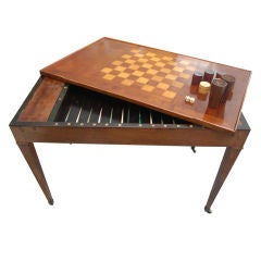 French 18th Century Mahogany Game Table
