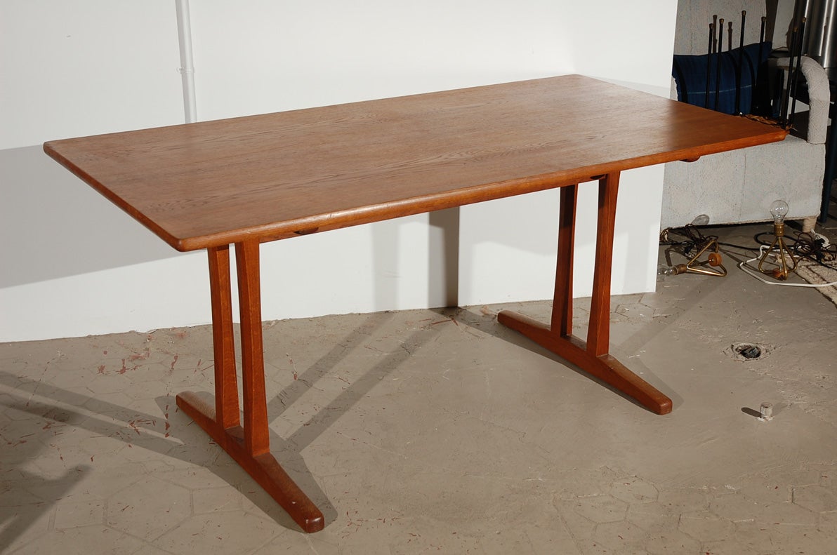 Danish Original Borge Mogensen Teak Shaker-Style Dining Table