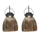 Vintage Glass Lantern Lamps