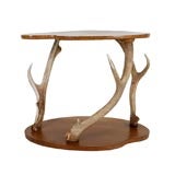 Burr and stag horn table