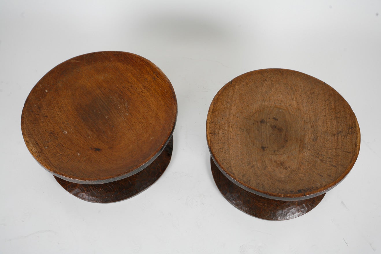 Ivorian Pair of African stools
