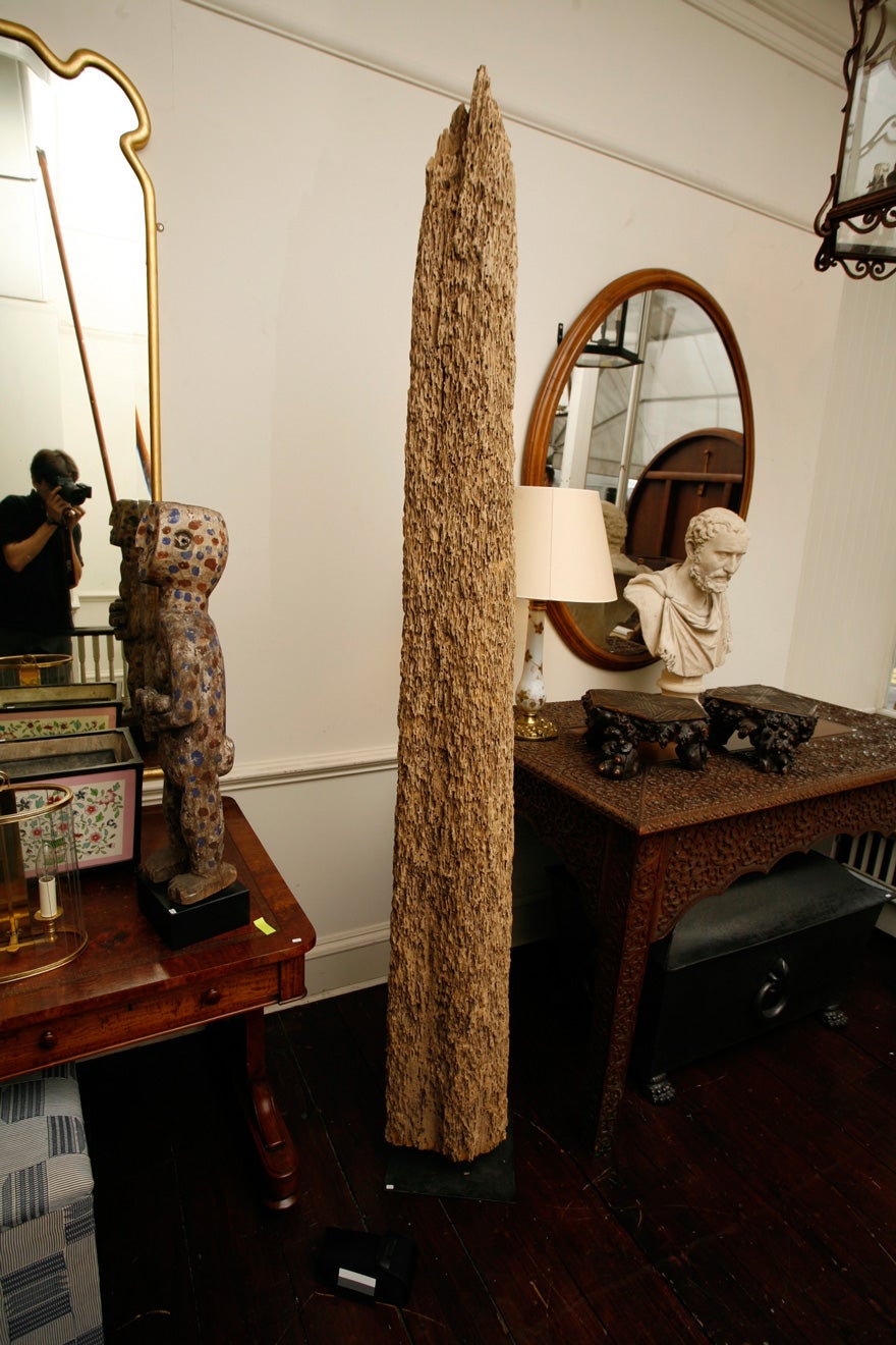A large 'Mussel pole' from the Andaman Islands, late 20th century.