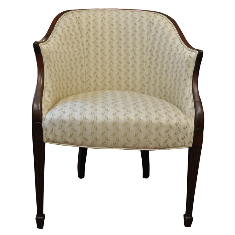 George III Mahogany Tub Chair