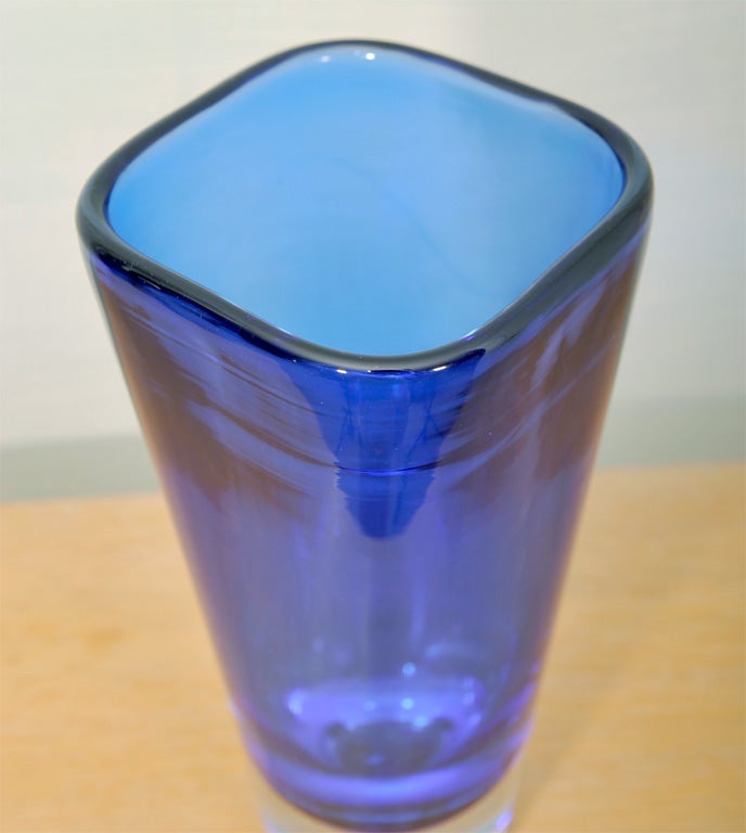 Brilliant Blue Vase by Salviati 1