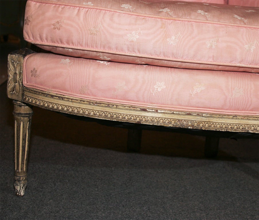 French Painted Louis XVI  Style Corner Chair Attr. Jansen