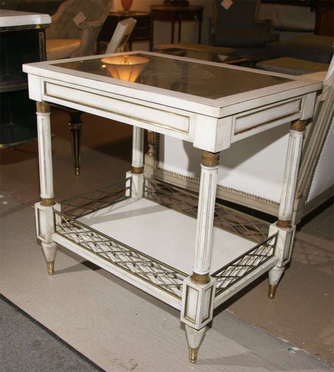 Pair of Exceptional End Tables Stamped Jansen