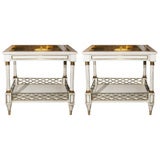 Pair of Exceptional End Tables Stamped Jansen