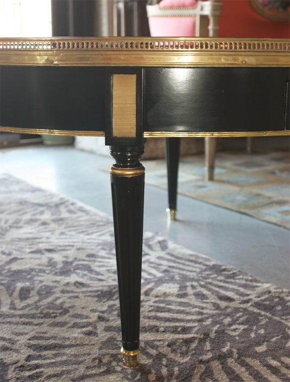 Marble Top Coffee Table Stamped Jansen