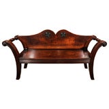 Antique A Fine Regency Mahogany Hall Bench