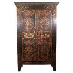 rare French painted armoire from Uzes