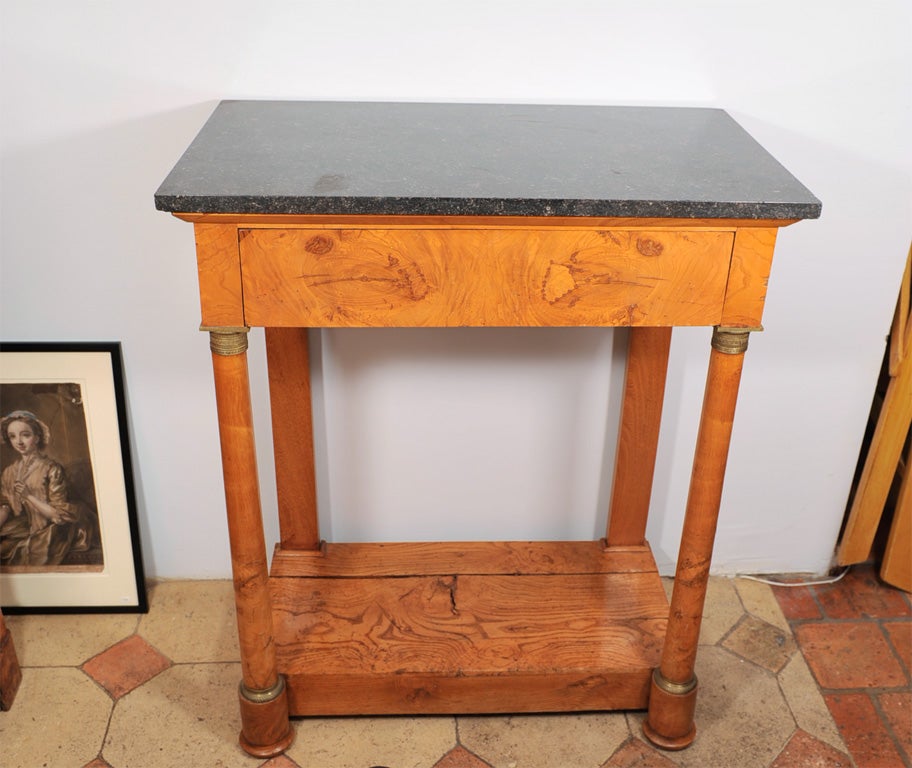 Charles X Console in Burr Ash