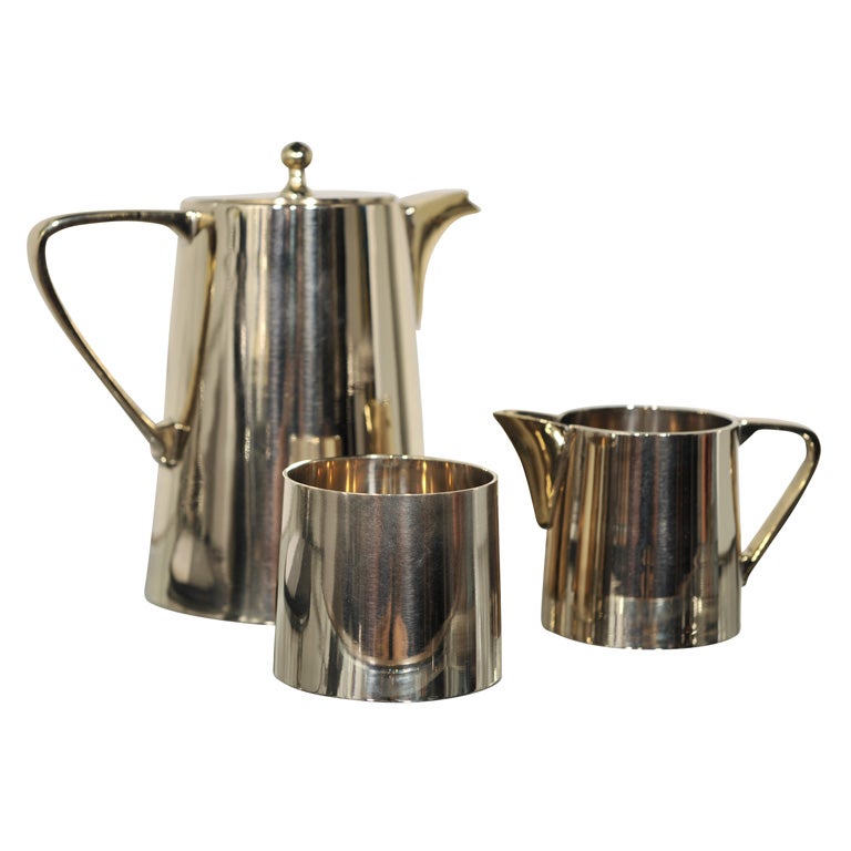 Three-Piece Coffee Serving Set For Sale