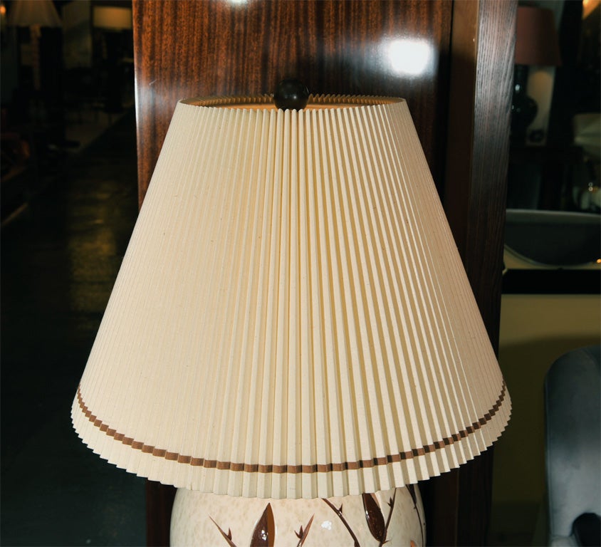 Pair of Monumental Ceramic Table Lamps For Sale 1