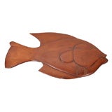 Carved Wooden Folk-Modern Fish