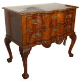 Highly figured walnut two drawer chest from England c. 1880