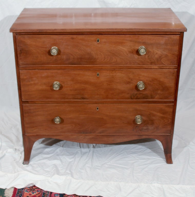 Small English Mahogany Chest