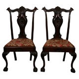 Pair of Irish Georgian Mahogany Chairs