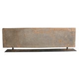 19th c Chinese Terracotta Brick on Iron Stand