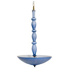 An Elegant "Blue" Murano  Pendant Light.