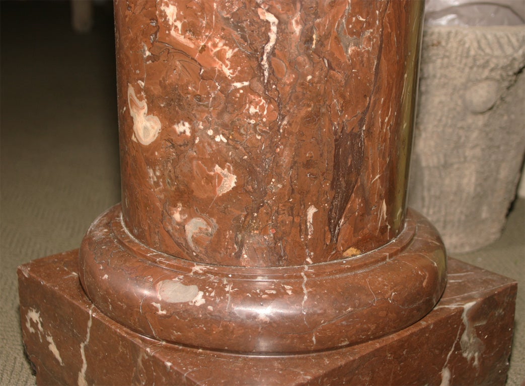 19th Century Pair of Sicilian Jasper Columns